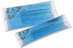 Jack Frost Extra Small 2-1/2" X 5" Reusable Gel Pack - Hot Or Cold, Non-Insulated. Box Of 150 Packs