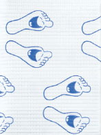 Econoback Happy Feet 19" x 13" 2 ply Paper /1 ply