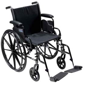 Cruiser III 20" Wheelchair, Flip Back Detachable 