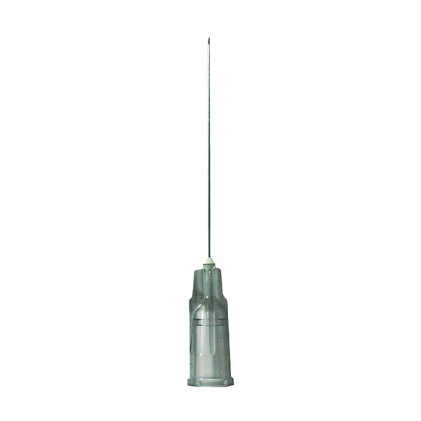 Exelint International Hypodermic Needle 27G X 1-1/4" Regular Bevel, 100/bx. Medium Grey