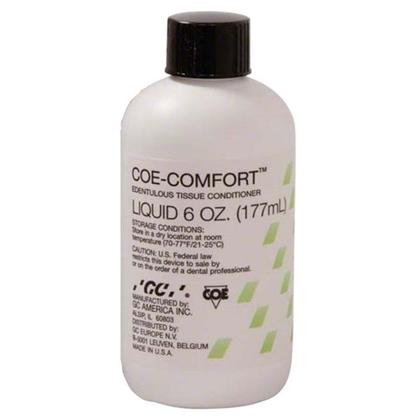 Coe-Comfort Tissue Conditioner 6 oz. Liquid. Self