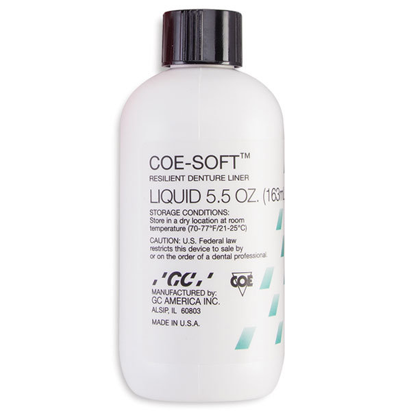 Coe-Soft 5.5 oz. Liquid. Soft Denture Reline Mate