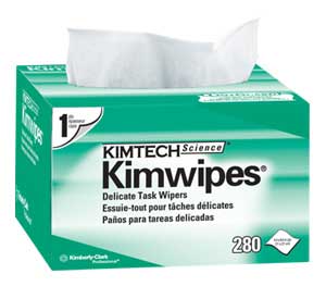 KimWipes 4.5" x 8.45" White Delicate Task Wipers