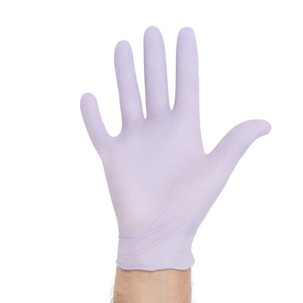 Halyard Lavender Nitrile Exam Gloves: MEDIUM 250/
