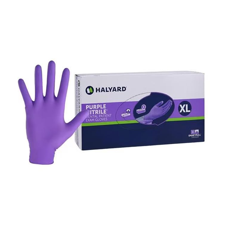 Purple Nitrile Powder-Free Gloves, X-Large, 90/Bo