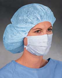 Soft Touch II Surgical Mask - Blue, 50/Bx. Non-Al
