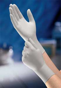 Sterling Nitrile Exam Gloves: LARGE, 9.5" length,