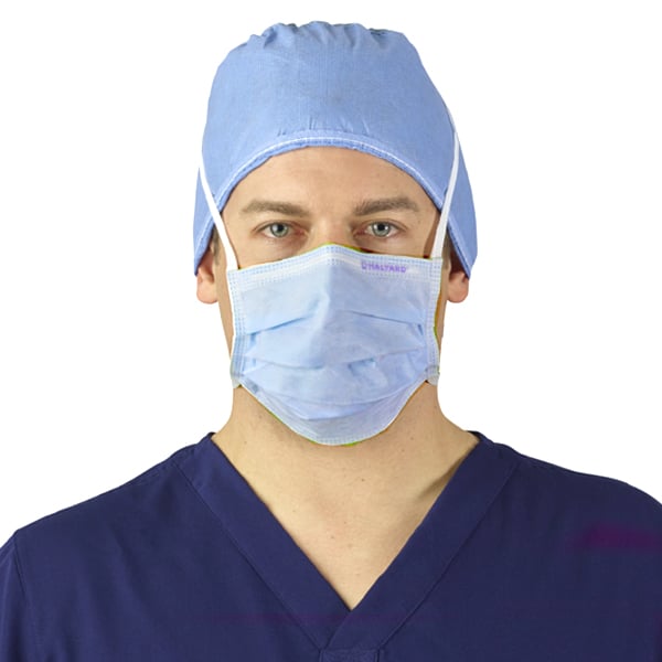 The Lite One Surgical Mask - Blue, Pleat-Style wi