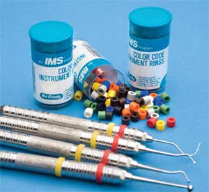 IMS assorted color coded silicone instrument ring