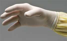 DermAssist Latex Exam Gloves: Sterile, Powder-Fre