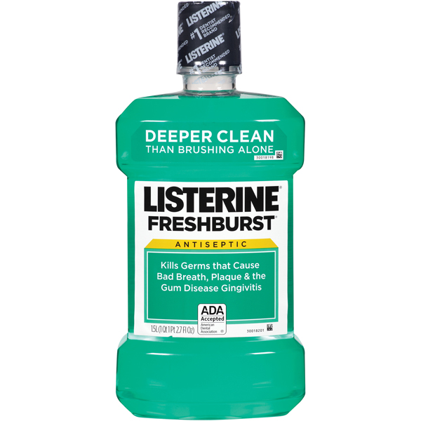Listerine Fresh Burst Flavor Mouthwash, Single 1.