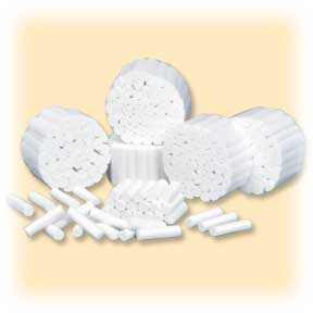 Distech Plain Wrapped Cotton Rolls 1-1/2" X 3/8", #2 Medium, 2000/box, Non-Sterile