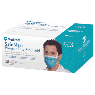 SafeMask Premier Elite Pro-Shield Teal Face Mask 