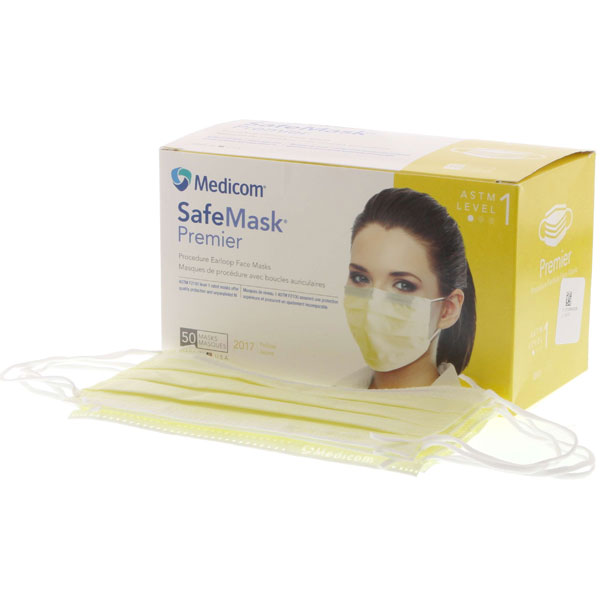 SafeMask Premier Safe-Mask Premier - YELLOW Ear-L