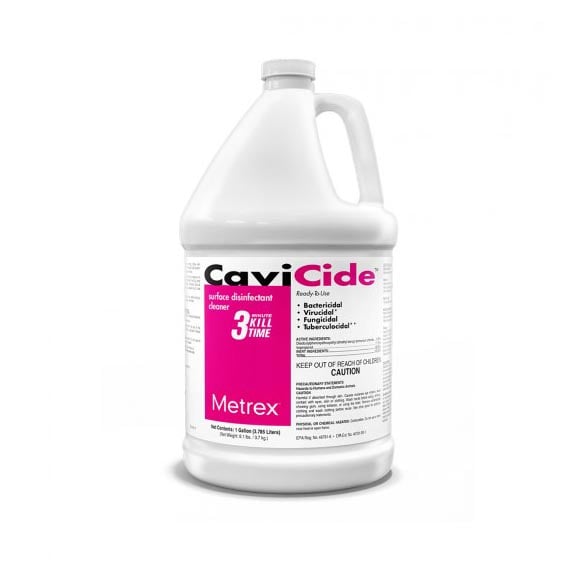 CaviCide Surface Disinfectant 1 Gallon Bottles.