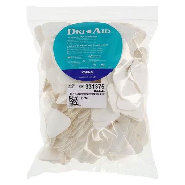 Dri-Aids Large, Plain Cotton Roll Substitute, Bag