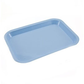 Plasdent Flat Tray, Size F (Mini) - Blue, Plastic