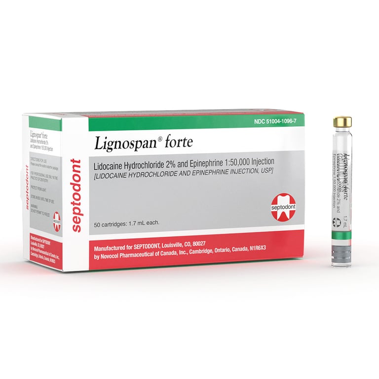 Lignospan Forte Lidocaine 2% with Epinephrine 1:5