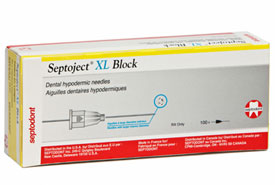 Septoject XL Dental Needles, 27ga for Nerve Block