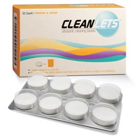 Cleanlets Tartar & Stain Ultrasonic Cleaning Tablets, Neutral Ph Formulation Safe For Instruments