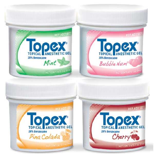Topex Topical Gel (Benzocaine 20%), Bubble-Num, 1