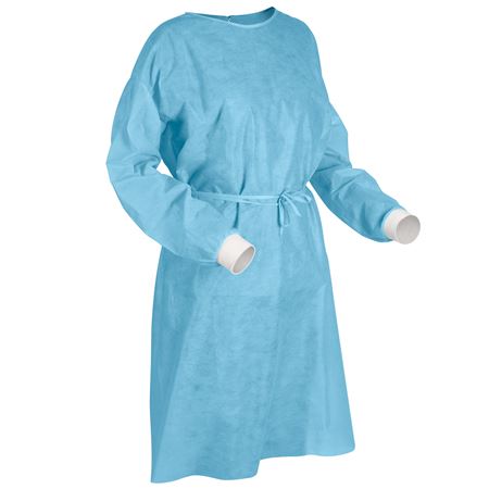 Starryshine Isolation Gown with Knit Cuff - Green