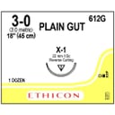 Ethicon 3/0, 18" Plain Gut Absorbable Suture, 12/