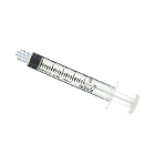 EXELINT International 5-6cc Luer Lock Syringe Only With Cap, box of 100 syringes