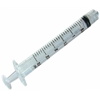 EXELINT International 3cc Luer Lock Syringes Only With Cap, box of 100 syringes