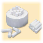 Medicom Plain Wrapped Cotton Rolls 1-1/2" x 3/8", #2 Medium, 2000/Box