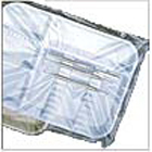 Pac-Dent Disposable B tray sleeves, clear plastic, 10.5" x 14", box of 500
