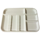 Plasdent Set-up Tray Divided Size B (Ritter) - White, Plastic, 13-1/2" X 9-5/8"